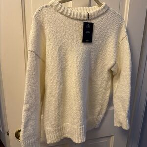 NAADAM designer Cozy White Sweater NWT